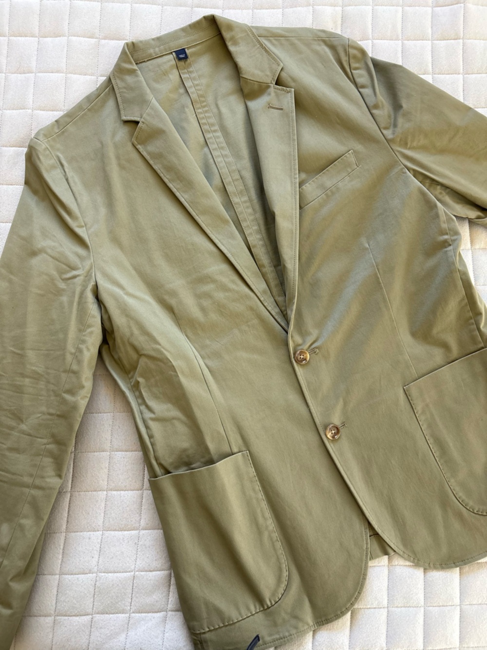J. Crew Men’s Khaki Tailored Blazer